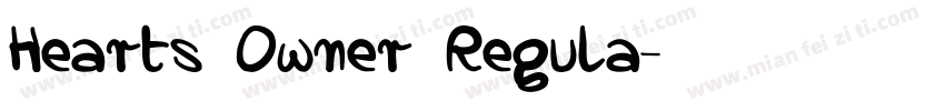 Hearts Owner Regula字体转换